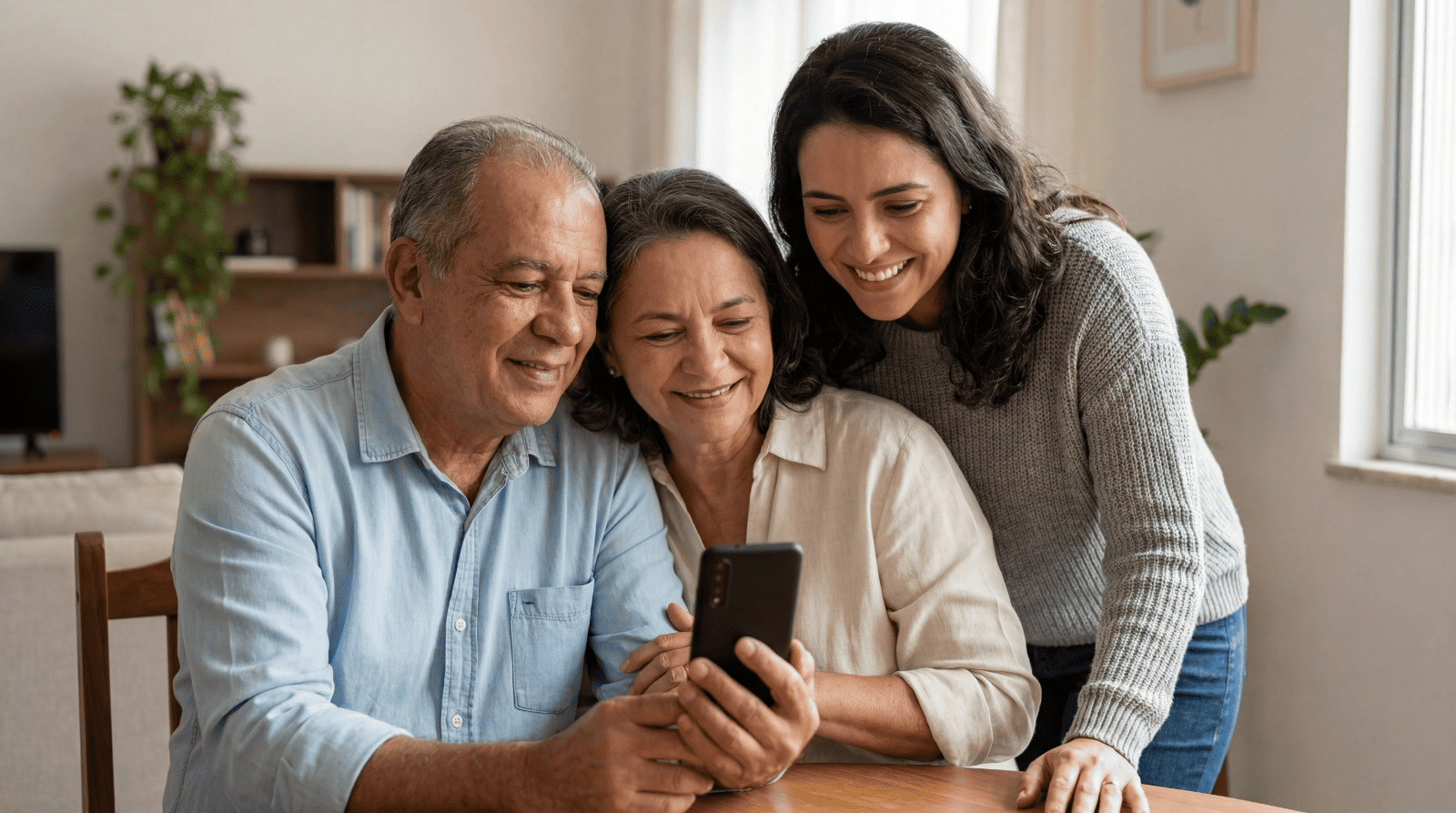 Pessoa serena e tranquila com o serviço da Ampary